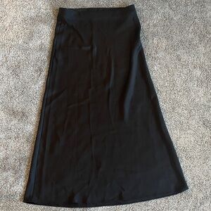 Zara Elegant Black A-Line Long Skirt